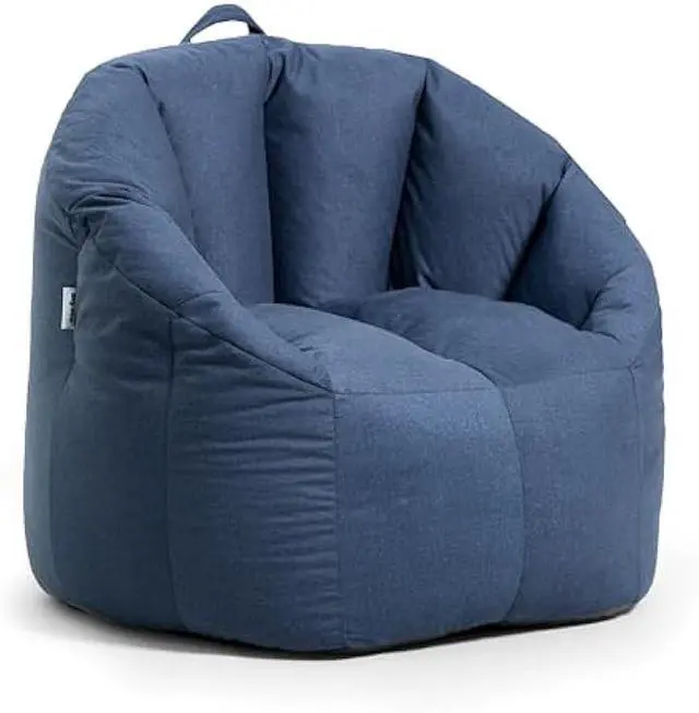 Main image of Big Joe Milano Lenox Denim Cobalt Beanbag Chair