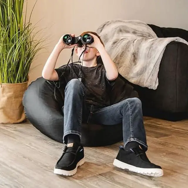 Alt view image 4 of 5 - Big Joe Classic Bean Bag Chair, Black Smartmax, Durable Polyester Nylon Blend, 2 feet Round