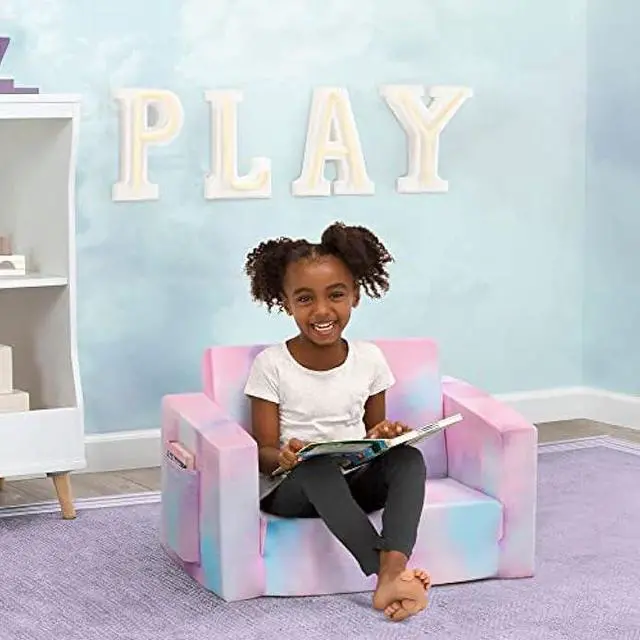 Alt view image 2 of 4 - Cozee Flip-Out Chair - 2-in-1 Convertible Chair to Lounger for Kids