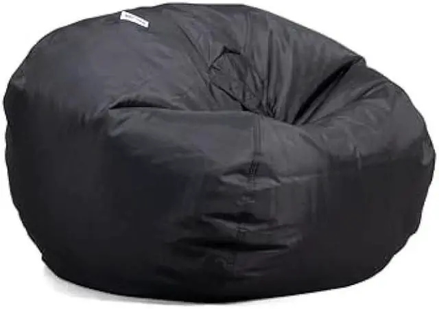 Main image of Big Joe Classic Bean Bag Chair, Black Smartmax, Durable Polyester Nylon Blend, 2 feet Round