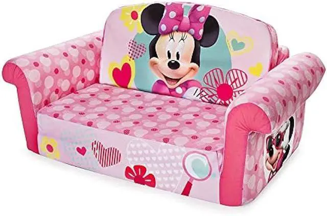 Main image of marshmallow Furniture, Children's 2 in 1 Flip Open Foam Sofa, Minnie Mouse, by Spin Master