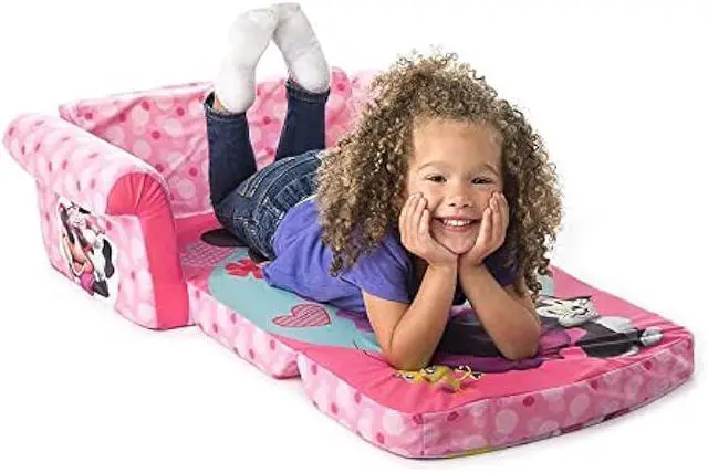 Alt view image 5 of 5 - marshmallow Furniture, Children's 2 in 1 Flip Open Foam Sofa, Minnie Mouse, by Spin Master