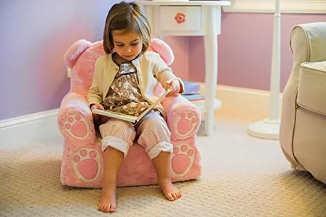 Alt view image 2 of 6 - Animal Adventure | Sweet Seats | Pink Bear Children's Plush Chair