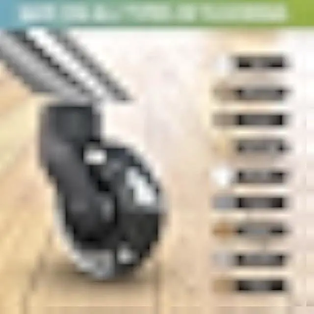 Alt view image 4 of 5 - Replacement Office Chair Wheels for Carpet, Wood & Tile, Set of 5 - Premium Quality Office Chair Casters for Work & Gaming Chair - Smooth & Noise-Free Rubber Wheel for Office Chair