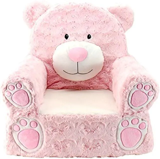 Main image of Animal Adventure | Sweet Seats | Pink Bear Children's Plush Chair