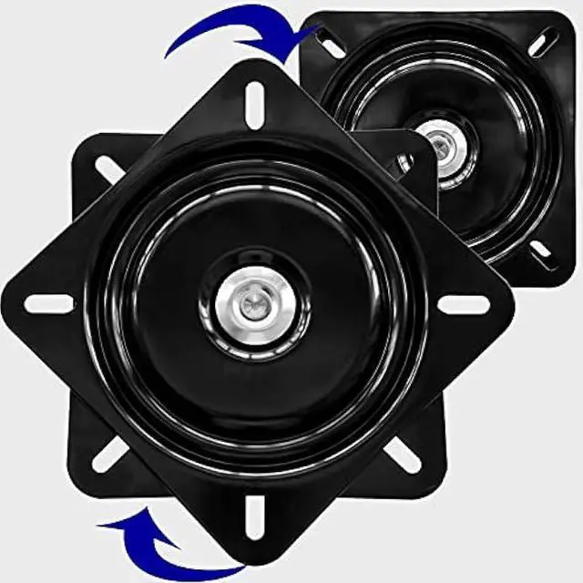 Main image of 2Pack 8Inch Heavy Duty Bar Stool Swivel Plate, Chair Base With Solid Ring of Ball Bearings, 500lbs Capacity Replacement Seat Parts, Lazy Susan Hardware for Barstools Recliner Chair Boat