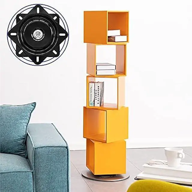 Alt view image 7 of 7 - 2Pack 8Inch Heavy Duty Bar Stool Swivel Plate, Chair Base With Solid Ring of Ball Bearings, 500lbs Capacity Replacement Seat Parts, Lazy Susan Hardware for Barstools Recliner Chair Boat