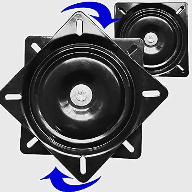 Main image of 2Pack Heavy Duty Bar Stool Swivel Plate, 6Inch Chair Base With Solid Ring of Ball Bearings, 400lbs Capacity Replacement Seat Parts Lazy Susan Hardware for Barstools Recliner Chair Boat