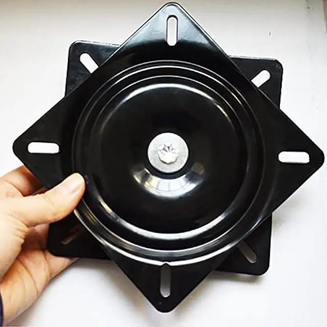 Alt view image 5 of 7 - 2Pack Heavy Duty Bar Stool Swivel Plate, 6Inch Chair Base With Solid Ring of Ball Bearings, 400lbs Capacity Replacement Seat Parts Lazy Susan Hardware for Barstools Recliner Chair Boat