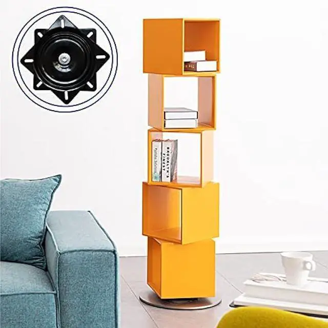 Alt view image 6 of 7 - 2Pack Heavy Duty Bar Stool Swivel Plate, 6Inch Chair Base With Solid Ring of Ball Bearings, 400lbs Capacity Replacement Seat Parts Lazy Susan Hardware for Barstools Recliner Chair Boat