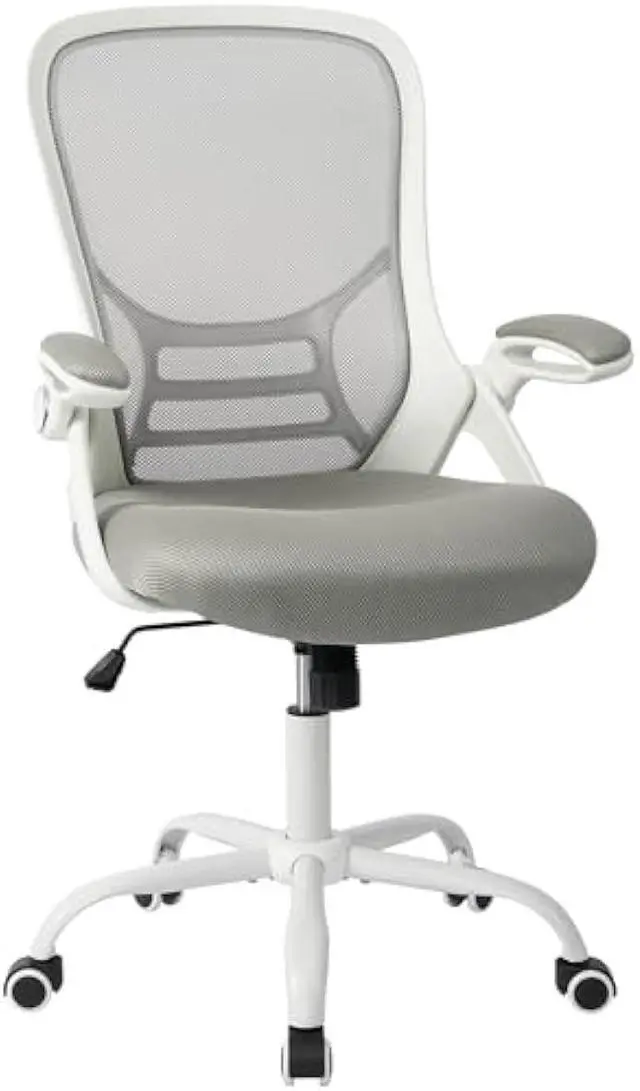 Alt view image 3 of 4 - HYLONE Office Chair Ergonomic Desk Chair with Adjustable Armrests, Mesh Executive Chair, Home Office Computer Chairs for Long Hours(Grey)