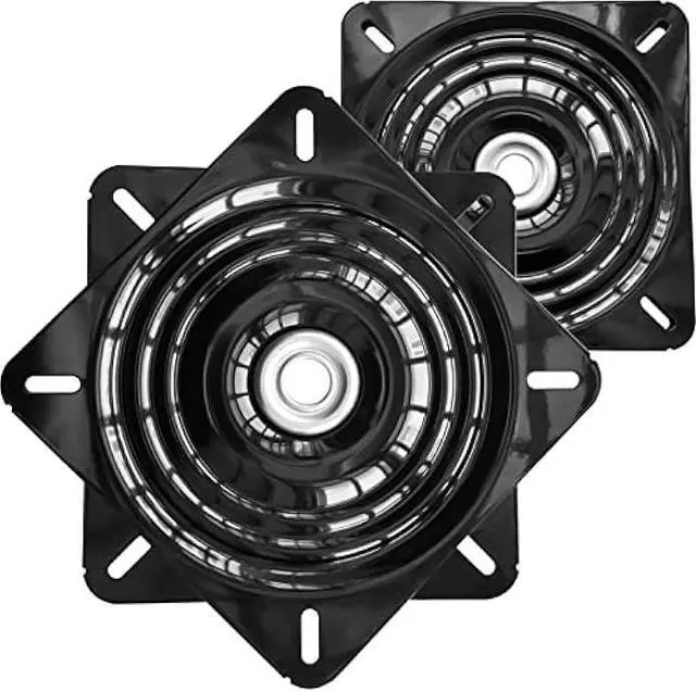 Main image of 2Pack 10Inch Bar Stool Swivel Plate Heavy Duty, Chair Swivel Base with Solid Ring of Ball Bearings, 600lbs Capacity Replacement Swivel Seat Parts Lazy Susan Hardware for Barstools Recliner Chair Boat