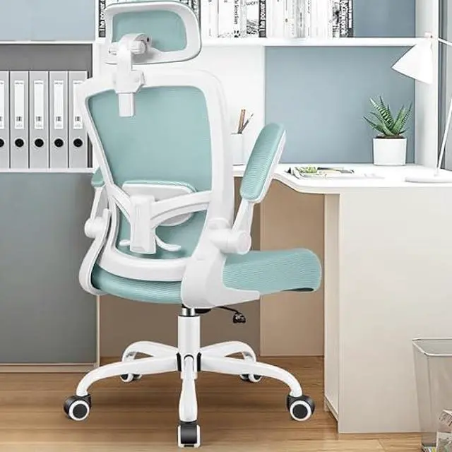 Main image of FelixKing Ergonomic Office Chair, Headrest Desk Chair Office Chair with Adjustable Lumbar Support, Home Office Swivel Task Chair with High Back and Armrest, Adjustable Height Gaming Chair(Light Blue)