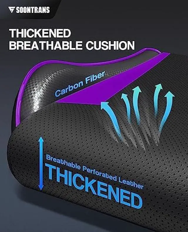 Alt view image 4 of 5 - Soontrans Purple Gaming Chair with Footrest, Ergonomic Gamer Chair, Video Game Chairs with Adjustable Headrest, Removable Lumbar Support Office Chair, Game Chairs for Adults Teens(Purple)