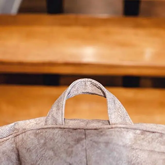 Alt view image 4 of 5 - Big Joe Hug Bean Bag Chair, Gray Hyde, Vegan Suede, 3 feet