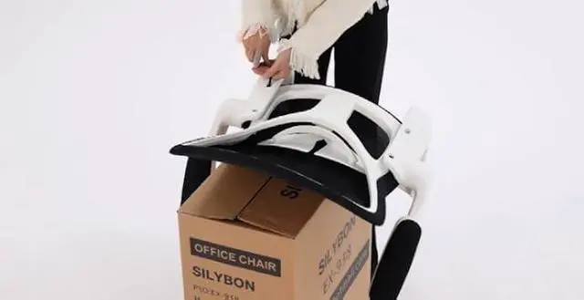 Alt view image 6 of 6 - Ergonomic Office Chair, Comfort Swivel Home Office Task Chair, Breathable Mesh Desk Chair, Lumbar Support Computer Chair with Flip-up Arms and Adjustable Height