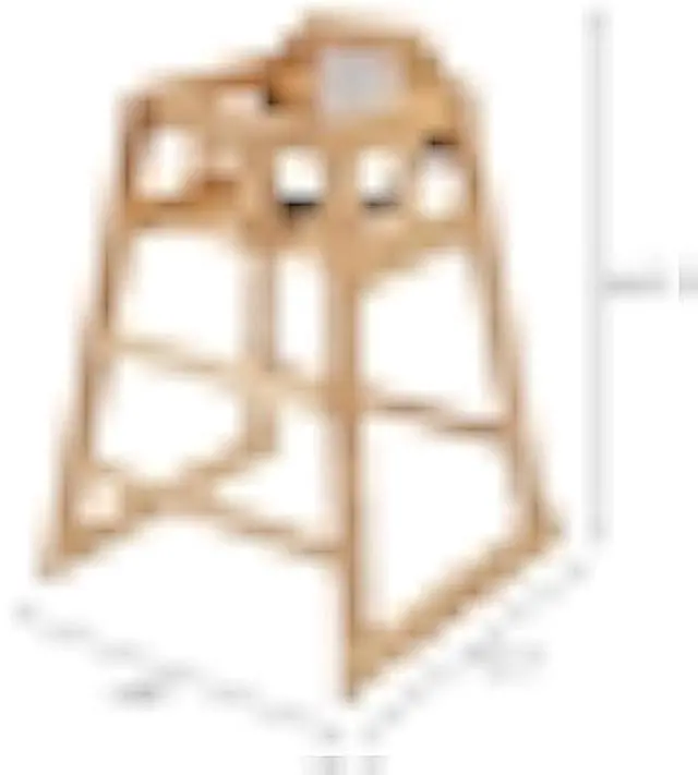 Alt view image 2 of 2 - Winco Unassembled Wooden High Chair, Natural,Tan, Medium