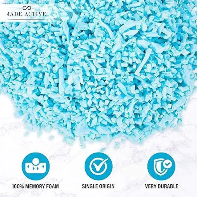 Alt view image 2 of 6 - Bean Bag Filler, 10 LBS Premium Bean Bag Booster Shredded Memory Foam, Soft Stuffing for Dog Bed or Couch Cushion, Filling Even for Artwork