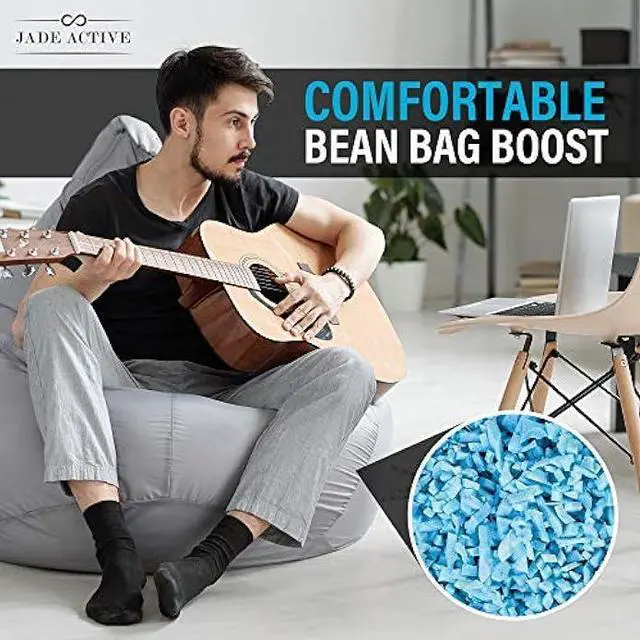 Alt view image 6 of 6 - Bean Bag Filler, 10 LBS Premium Bean Bag Booster Shredded Memory Foam, Soft Stuffing for Dog Bed or Couch Cushion, Filling Even for Artwork