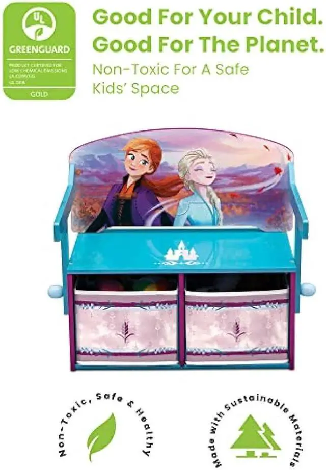 Alt view image 4 of 4 - Delta Children Kids Convertible Activity Bench - Greenguard Gold Certified, Frozen II