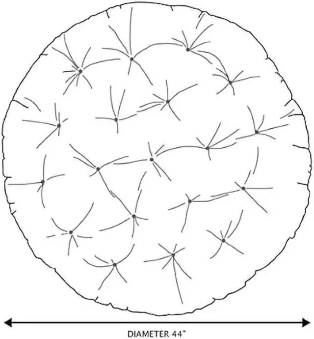 Alt view image 2 of 6 - Sorra Home Tufted Papasan Cushion - Bucket & Moon Chair Comfy Round Cushion - Floor Pillow with Plush Foam for Indoor Furniture (Frame Not Included) - Blush Pink (44 x 44 x 4)