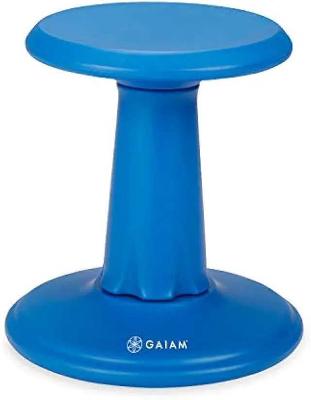 Main image of Gaiam Kids Wobble Stool Desk Chair - Alternative Flexible Seating Balance Wiggle Chair | ADHD Sensory Fidget Core Rocker Child Seat Elementary School Classroom Furniture for Student, Toddler, Ages 5-8