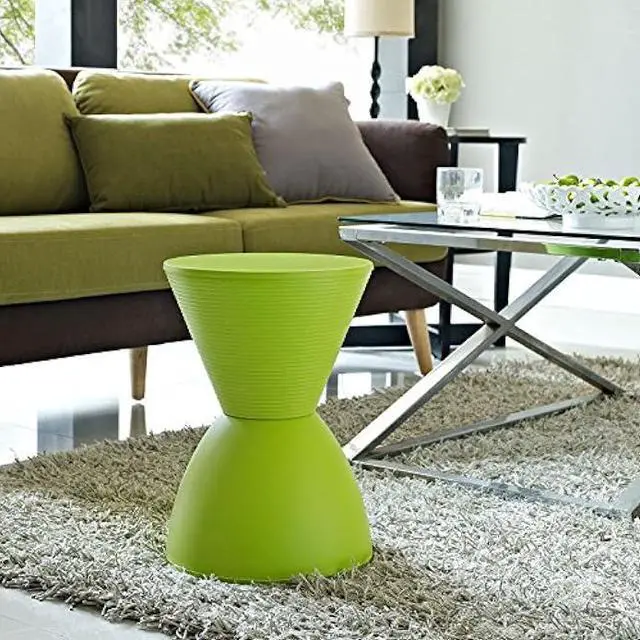 Alt view image 2 of 4 - Modway Haste Contemporary Modern Hourglass Accent Stool in Green