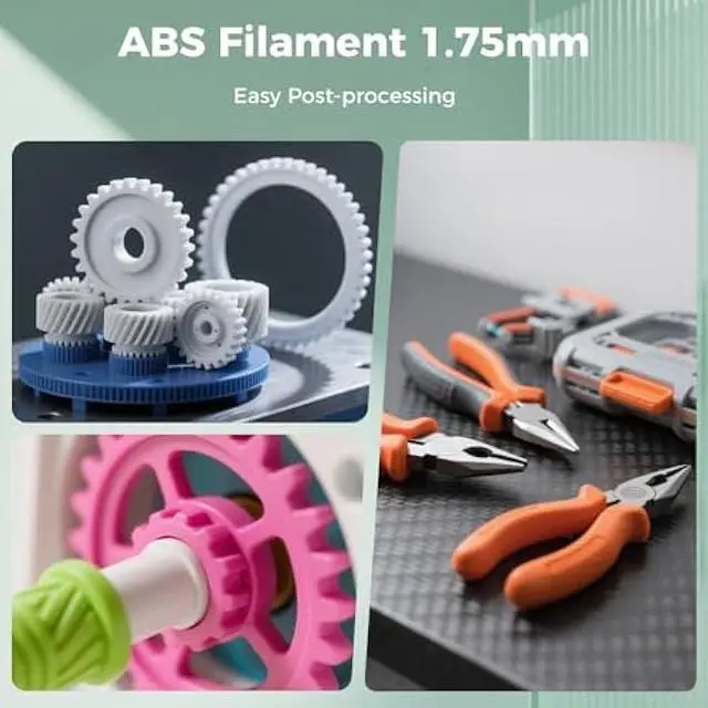 Alt view image 4 of 6 - Creality ABS Filament 1.75mm-Halloween Gifts, 3D Printer Filament, No-Tangling, Strong Bonding and Overhang Performance Dimensional Accuracy +/-0.02mm, 2.2lbs/Spool