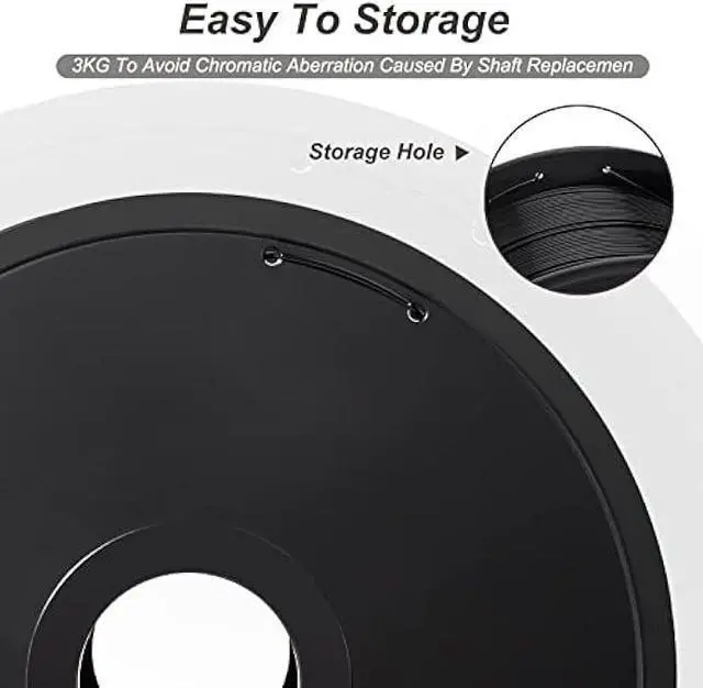 Alt view image 4 of 6 - Petg Filament 1.75,Toughness Enhanced Black Petg Vacuum Sealed,3kg Spool Adhere Well Tangle-Free 3D Printing Filament,Dimensional Accuracy 1.75mm ±0.02mm Fit Most FDM Printer