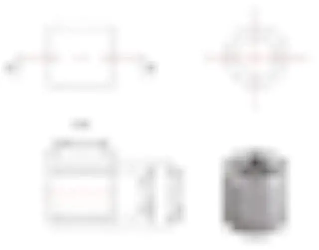 Alt view image 3 of 6 - Zeberoxyz 10PCS 3D Printer Parts Hexagonal Eccentric Column with 20PCS Round Isolation Column, Bore 5MM Height 8MM V Groove Stainless Steel for V Wheel 3D Printing Accessories (8mm Height)