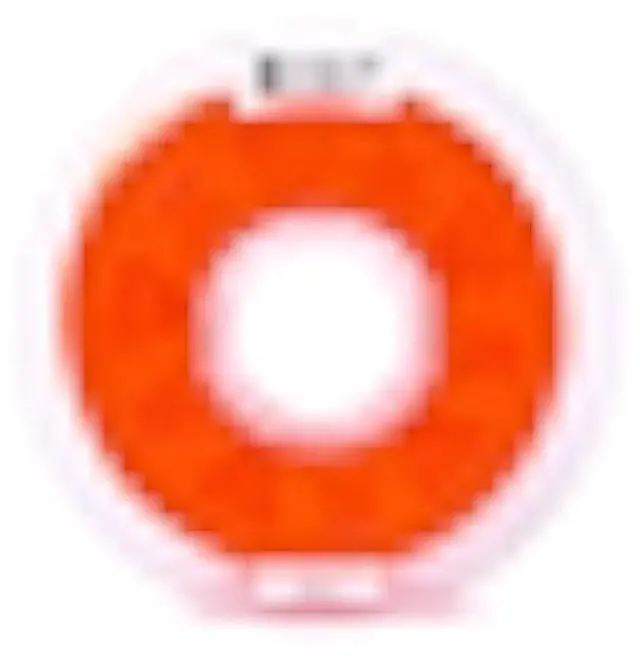 Alt view image 2 of 7 - Gizmo Dorks 1.75mm PLA Filament 1kg for 3D Printers, Fluorescent Orange, Glows Under UV Light