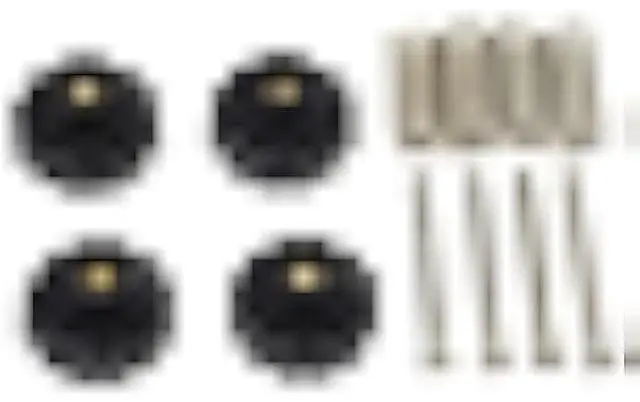 Main image of 4PCS Upgraded Hand Twist Leveling Nut Diameter 22mm, Hot Bed Spring, M3X35mm Screws for 3D Printer ANYCUBIC Mega Hot Bed/Platform