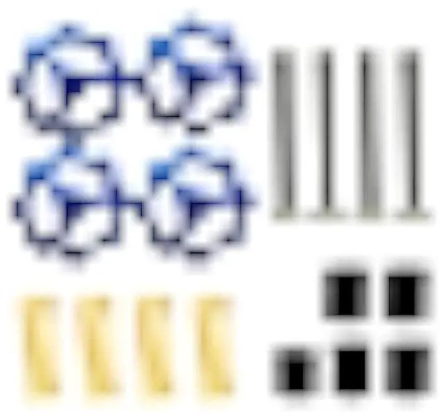 Main image of 17 Pcs 3D Printer Hotbed Leveling Kit,4 pcs Blue Aluminum Hand Twist Leveling Nut,4 pcs Upgrade Springs, 4 pcs Screws,5 pcs Hot Bed Silicone Leveling Column Mounts for Ender 3/3 Pro