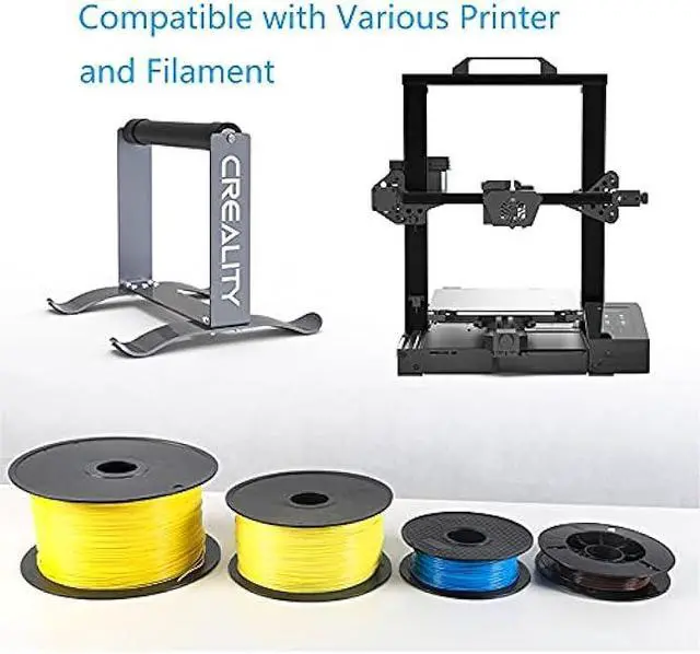 Alt view image 3 of 7 - Multi-Kilogram Spool Holder Filament Bracket Spool Metal Holder for PLA/ABS/TPU/Other 3D Printing Materials for Creality Ender3 Series/CR Series/CR-30 3D Printer