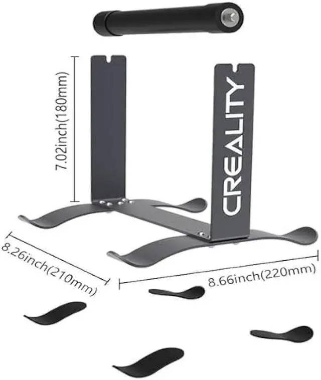 Alt view image 5 of 7 - Multi-Kilogram Spool Holder Filament Bracket Spool Metal Holder for PLA/ABS/TPU/Other 3D Printing Materials for Creality Ender3 Series/CR Series/CR-30 3D Printer