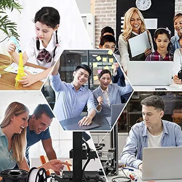 Alt view image 5 of 6 - PLA Filament, Matte PLA, 3D Printer Filament, PLA Filament 1.75mm Dimensional Accuracy +/- 0.02mm, 1KG Spool (2.2 lbs), Fit Most FDM Printer (Matte Yellow)