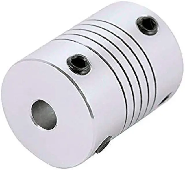 Alt view image 4 of 7 - Saiper Flexible Couplings 5mm to 5mm (5pcs) Aluminum Alloy Joint Connector Compatible with NEMA 17 Stepper Motors, RepRap 3D Printer or CNC Machine, 3D Printer Accessories