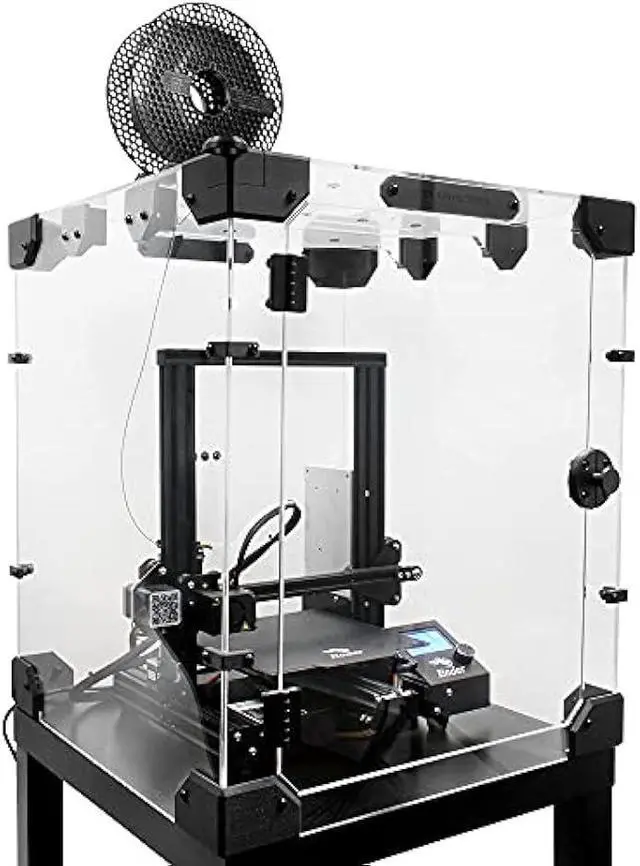 Main image of Universal 3D Printer Enclosure 5mm Plexiglass Kit [540x540x620mm Inner Volume] | Compatible with PRUSA MK4/MK3/Creality Ender 3/5 Pro | Fits IKEA Lack | Cover for Constant Temperautre