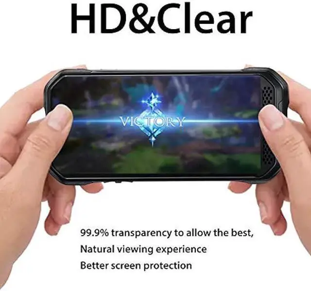 Alt view image 6 of 6 - Ailiber Compatible with Kyocera DuraForce Ultra 5G Screen Protector [2 Pack] DuraForce UW E7110 Tempered Glass Film Anti-Scratch Hardness HD Clear Case Friendly for Dura Force Ultra 5G (Verizon 2021)