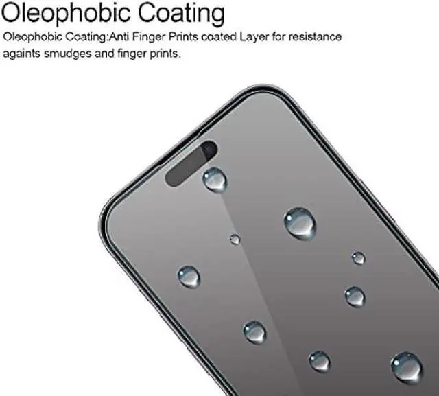 Alt view image 5 of 5 - Supershieldz (2 Pack) Anti Glare (Matte) Tempered Glass Screen Protector Designed for iPhone 14 Pro Max (6.7 inch) + Camera Lens, Anti Fingerprint, Anti Scratch, Bubble Free