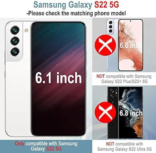 Alt view image 2 of 5 - [3+2 Pack] For Galaxy S22 Screen Protector & Camera Lens Protector for Samsung Galaxy S22 5G, 6.1 Inch, 7H Hybrid Film[Fingerprint Unlock][Anti-Scratch]