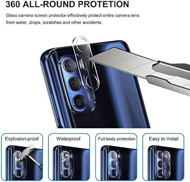 Alt view image 5 of 6 - [2+2 Pack] Screen Protector for Motorola Moto G Stylus 5G (2022), Tempered Glass Screen Protector and Clear HD Camera Lens Protector Compatible with Moto G Stylus [Case Friendly]