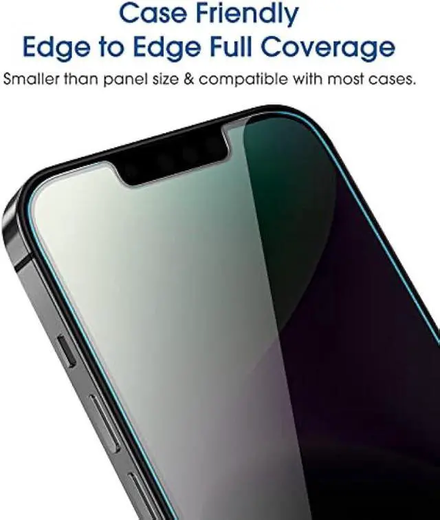 Alt view image 5 of 5 - amFilm Auto-Alignment OneTouch for iPhone 14 Plus/iPhone 13 Pro Max [6.7''] privacy Screen Protector,Tempered Glass, 30 seconds Installation, Bubble Free, Case Friendly, Anti-Scratch [2Pack]