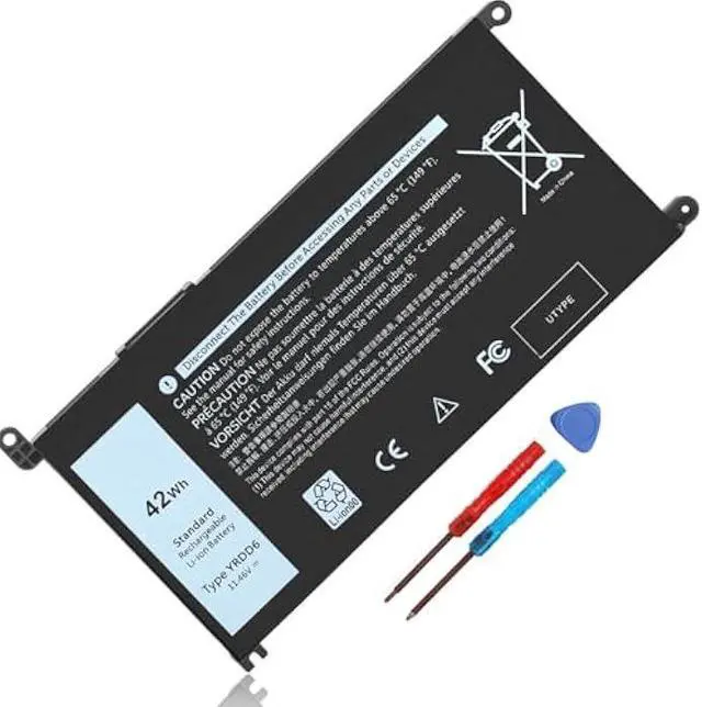 Main image of 42Wh YRDD6 Battery for Dell Inspiron 15 3582 3583 3584 P75F 3593 5584 5585 5590 5593 5594 5598 5582 7586 14 3493 5481 P93G 5482 5485 5491 5482 2-in-1 5493 17 3793 Vostro 5481 5590 1VX1H VM732 OVM732