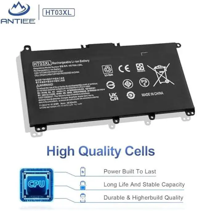 Alt view image 4 of 6 - HT03XL L11119-855 Laptop Battery for HP Pavilion 14-CE 14-CF 14-DF 15-CS 15-DA 15-DB 15-DW 17-CA 17-by Series 15-CS0053CL 15-DA0014DX 15-DW0033NR L11421-542 L11421-2C2 HSTNN-UB7J HT03041XL HSTNN-DB8R