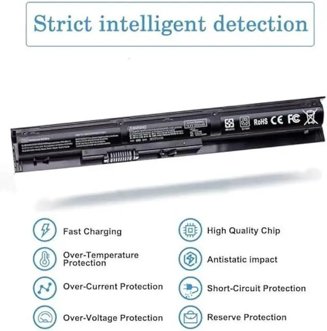 Alt view image 5 of 6 - VI04 Notebook Battery for HP Spare 756743-001 756478-851 756744-001 756478-421 756478-422 VI04041 VI04XL VI04041-CL HSTNN-LB6I HSTNN-C82C ProBook 450 G2 Pavilion 15-P226NR 15-P213CL Envy M7-K111DX