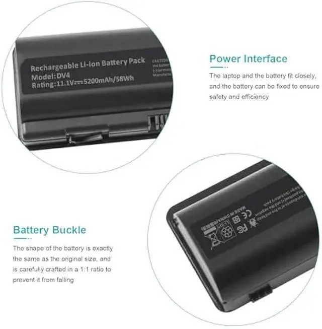 Alt view image 3 of 7 - Fancy Buying Spare 484170-001 Laptop Battery for HP Spare 497694-001 498482-001 484170-002 485041-001