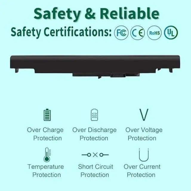 Alt view image 3 of 5 - 807956-001 HS03 HS04 Battery for HP Pavilion 15-BA 15-AY 15-AC 15-AF 17-X Series 15-ba079dx 15-ba009dx 15-ay009dx 15-ay011nr 15-ay014dx 15-ay041wm 15-ac121dx 15-af131dx 17-x037cl 17-x115dx 17-x051nr