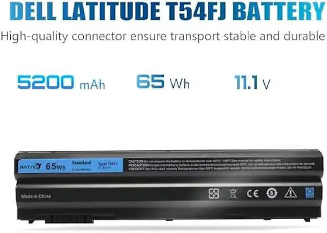 Alt view image 3 of 6 - T54FJ 8858x Laptop Battery for Dell Latitude E6420 E6430 E6440 E6520 E6530 E6540 E5520 E5530 E5420 E5430, Inspiron 17r-7720 17r-se-7720 17r-5720 15r-5520 15r-7520 [65Wh 11.1V 6 Cell]