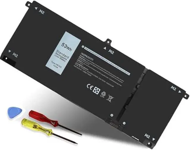 Main image of 53Wh H5CKD 15V Battery Replacement for Dell Inspiron 5400 5406 7405 7300 7306 7500 7506 2-in-1 Silver 5300 5301 5401 5402 5408 5409 5501 5502 5508 5509 Series Latitude 3410 3510 Vostro 5300 5301 7T8CD